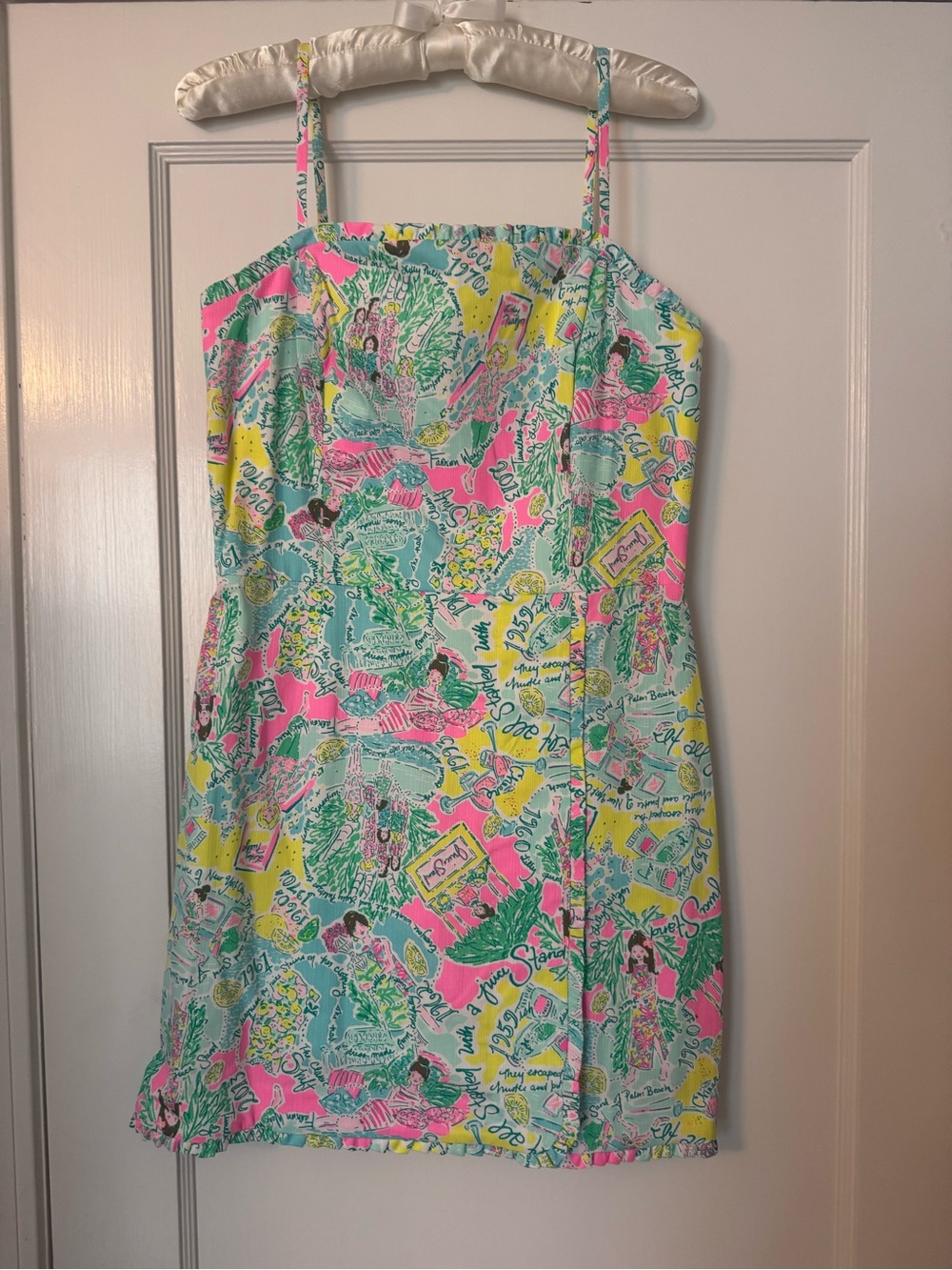 Lilly Pulitzer Pink, Aqua & Yellow Printed Romper